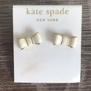 Kate Spade New York Bow Earrings - Cream